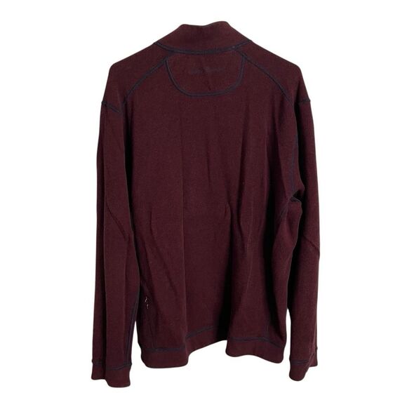 Tommy Bahama Mens Flipshore Jacket Full XL Zip Burgundy Navy Blue Reversible - Picture 6 of 9